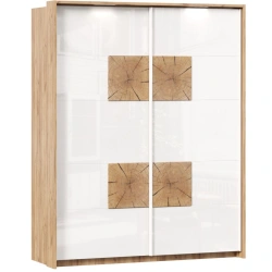 Fiji LD.659100.000 Two-Door Wardrobe (Golden Oak/White)