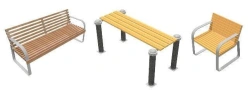 Park Furniture Set with Bench and Table TV-MKMP-1.28.01