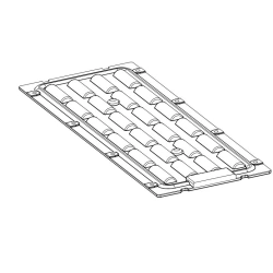 LED Lens for AMT-HB-250x90-3535(24)-60 Lighting Fixture