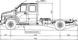 CNG Gas Engine 2-Axle Chassis C42R36 for Heavy-Duty Trucks