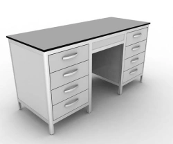 Medical Desk with Two Cabinets and Eight Drawers (Model SL-021)