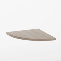 Wall-Mounted Radius Shelf, 16mm MDF with PVC Edging