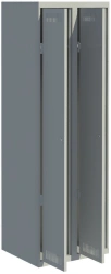 Two-Section Clothing Metal Wardrobe SHO