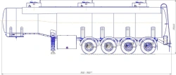 Tank Semi-Trailer PPCS-998810-32 for Transporting Light Oil Products