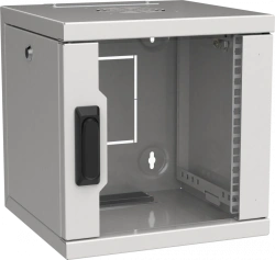 ITK LINEA WS 10" Wall Cabinet 6U 320x310mm Glass Door Grey