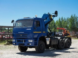 Special Vehicle with Hydraulic Loading Crane KMA on KAMAZ 5350 51K12N-U7