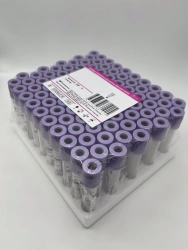 Vacuum Blood Collection Tubes with K2EDTA, 13x100 mm, 5 ml