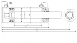 Hydraulic Cylinder 1170.00.00.00 (100x50-195 mm) 16MPa