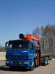 Special Vehicle with Hydraulic Loading Crane KMA on KAMAZ 65117 Base 64K32N-UB