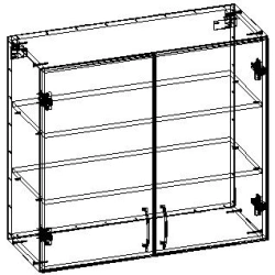 Wall-Mounted Kitchen Cabinet TV-KSHKN-3.5.01-01
