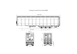 Heavy-Duty Cargo Semi-Trailer for Transporting Birds Tonar 98884