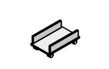 Wooden CPU Stand for Office Furniture Set "Grand