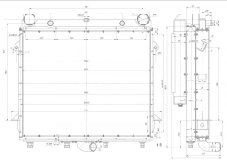 Engine Cooling Radiator Block UDM-2B.1301.0000