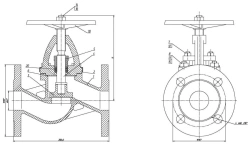 Flanged Non-Return Shut-Off Valve DN 40 PN 10 Series 458 (KMIА.491915.001-05)