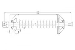 Linear Suspension Insulator with Protective Silicone Shell LK 70/110-I-2 GP