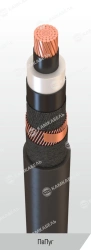 Power Cable with Copper Conductors, PE Insulation, 6-35 kV, PVPUG Model