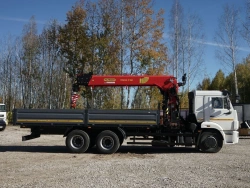 Multi-Functional Truck with Hydraulic Crane KMA on KAMAZ 43118 Base 41K01G-L150