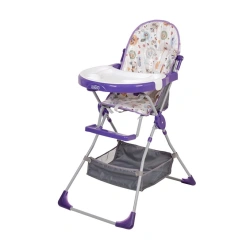 Selby 252 "Owls" Purple High Chair for Feeding
