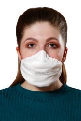 Filtering Half Mask for Aerosol Protection with Gas and Vapor Safety "Lepestok-200A SB" FFP3 R D