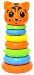 Tiger Pyramid Toy 26 cm with 6 Rings KNOPA 1/5