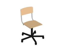 Plywood Chair on Cross Base STU-K.01