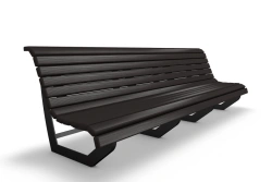 Open Figured Sofa with Metal Frame 3m