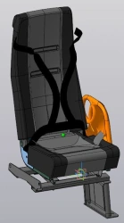 School Bus Passenger Seat - Model 322121.6830010