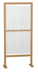 Medical Screen with Beech Frame, Model DM-5-102-07