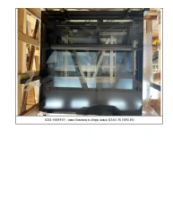 Left Side Window for Trolleybus 6241-5403515, Gray, 1409x1388mm