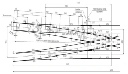 Cross Over Switch Type R65 Model 2/6 with Gauge 4.8m Project 2519.00.000