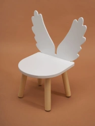 Children's Chair Made of Natural Wood and MDF