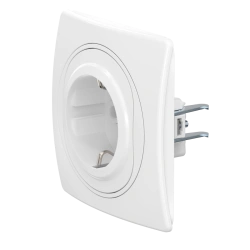 CADUCEUS ALING EON Hidden Socket with Grounding, 16A, 250V, White, Art. E630.00