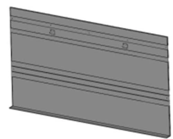 Window Side Panel for Tram Car 1785 S.21Р-10.30.210