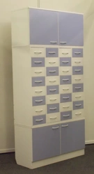 Medical Cabinet with Four Doors and Shelves, Type 2