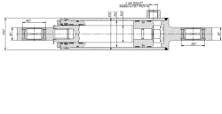 Hydraulic Cylinder 1163.00.00.00 (63x40-630(-700), mm), 16MPa