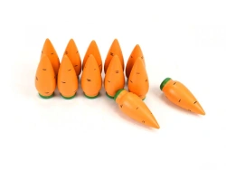 Wooden Counting Carrots Set - 12 Pieces