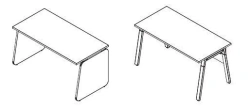 Office Desk Set, "Line" Series