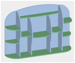 Wall Shelf Art. S.04.23 - Versatile Storage Solution