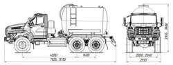 Vacuum Tanker MV 4680M9 on Ural 4320 Chassis