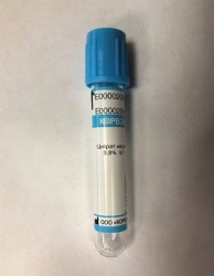 Vacuum Blood Collection Tubes with Sodium Citrate 3.8% 9:1, Double-Walled, Plastic, 13*75 mm