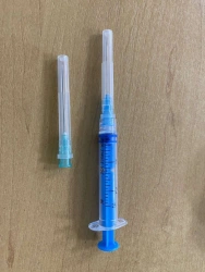 Sterile Single-Use Injection Syringe Three-Part Luer Type with Needles, Model 2A Luer Lock