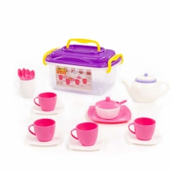 Children's Doll Dish Set for Four with Stylish Design - Alice Series