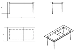 Foldable Table for Seating - SR Series