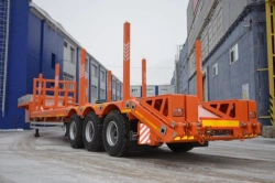 Metallic Platform Semi-Trailer for Transporting Heavy Equipment and Containers Politrans 94163-050