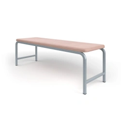 Soft Two-Seater Bench with Metal Frame