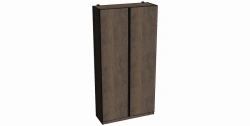 Two-Door Wardrobe with Handle Profile 1200x2400x450 - A03.3.2400