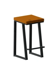 Modern Semi-Bar Stool RS 01.00.47 Terraks - Disassembled