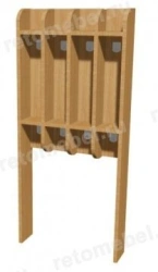 5-Position Floor Towel Rack with PVC Edge Protection
