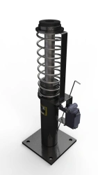 Energy-absorbing Buffer for Elevators, Model GB-L