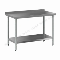Standard Wall-Mounted Production Table SPC SP with Solid Shelf